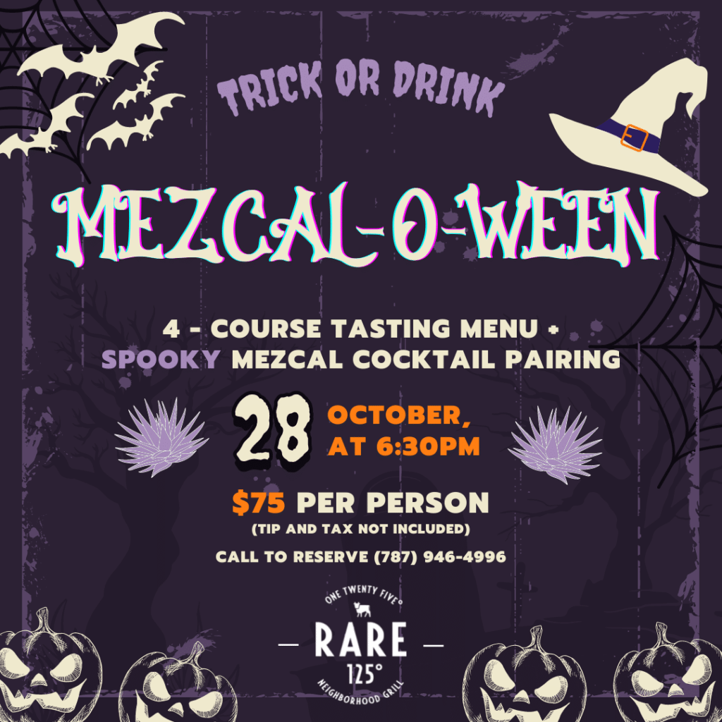 Rare 125 Mezcal-o-Ween Tasting event